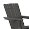 Flash Furniture Gray Adirondack Rocking Chairs with Cupholder, 2PK 2-LE-HMP-1045-31-GY-GG - alternate 8